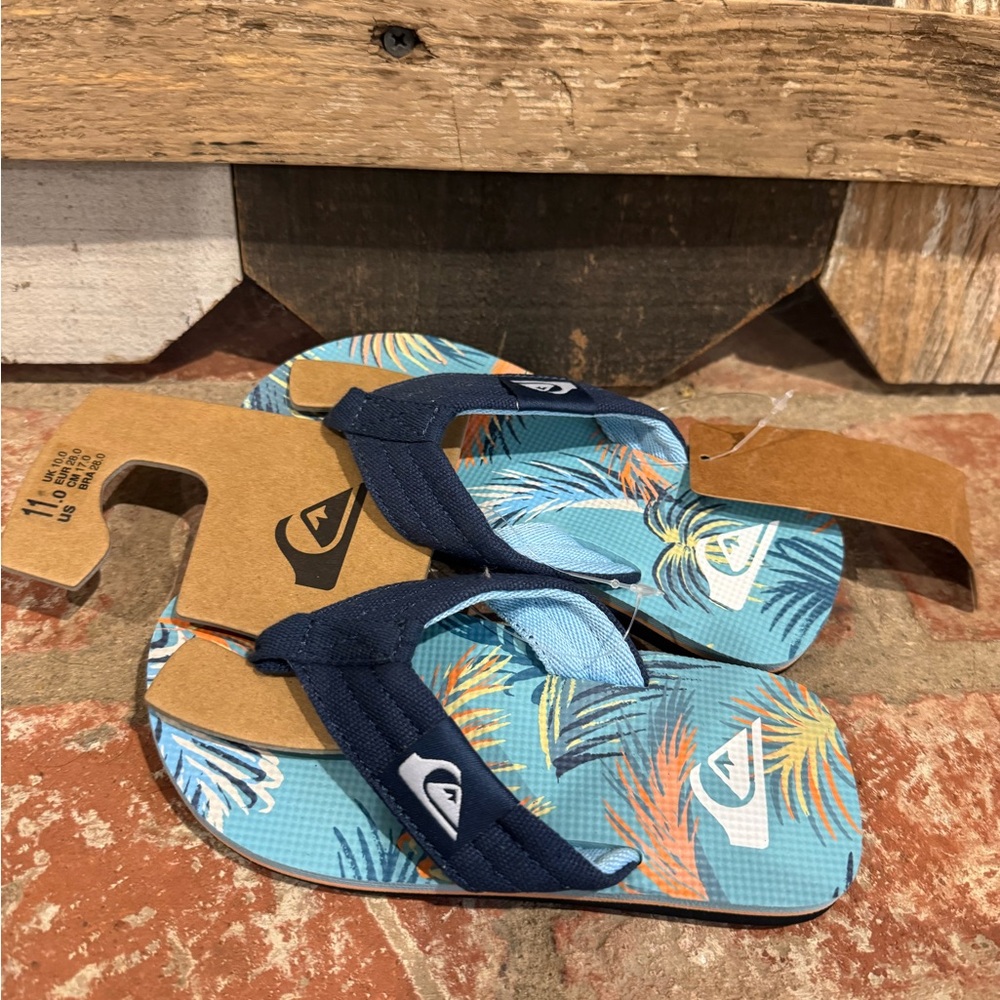 Quiksilver Tropical Blue Flip Flops